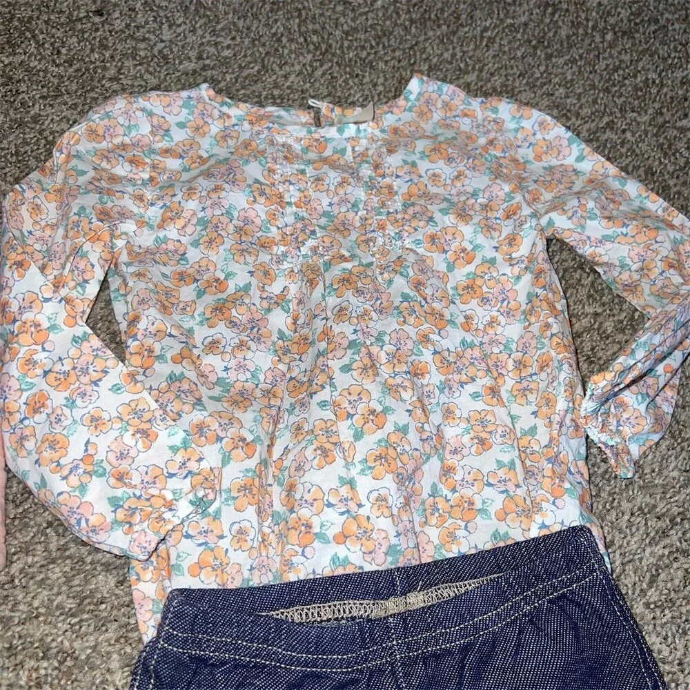 Carter's Girls 2T /24 months 6pc Clothing Lot Vest Hoodie Jeans Leggings Top